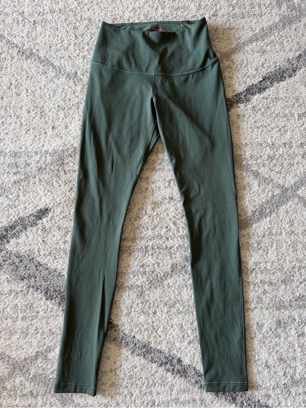 CALIA olive green leggings size small
